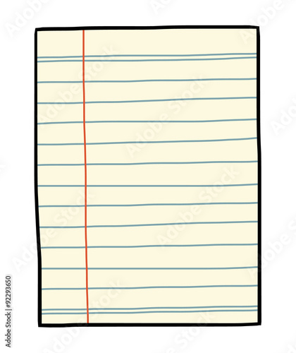 old notebook paper