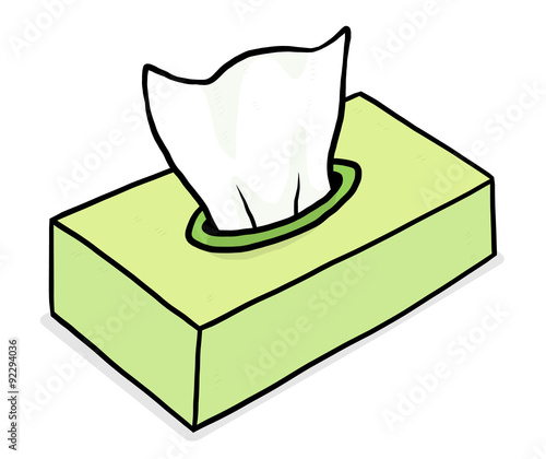 green box of tissue paper 