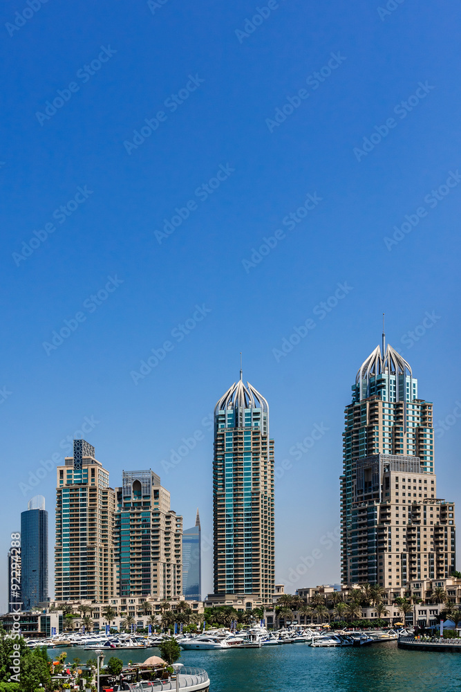Modern architecture in Dubai, United Arab Emirates.