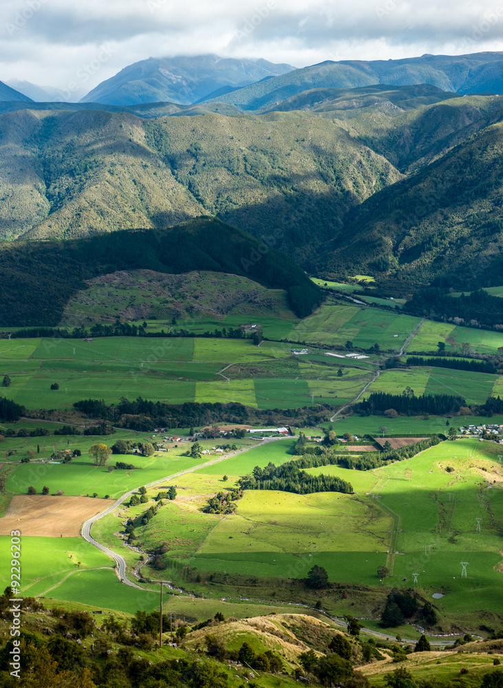 Landscape of South island, New Zealand Landscape of South island, New Zealand