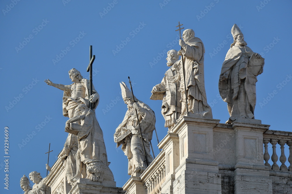 Detail of Papal Archbasilica of St. John Lateran in Rome