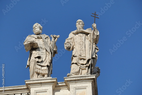 Detail of Papal Archbasilica of St. John Lateran in Rome