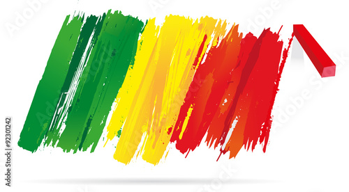 Canvas-taulu drapeau du mali