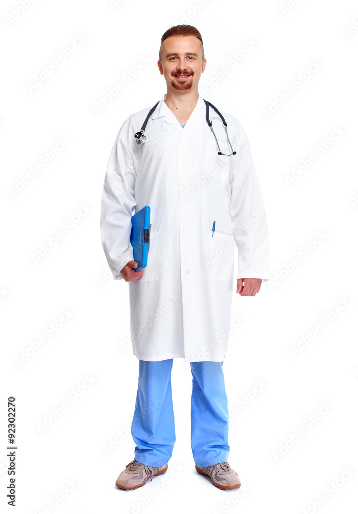 Smiling hospital doctor. Smiling hospital doctor.