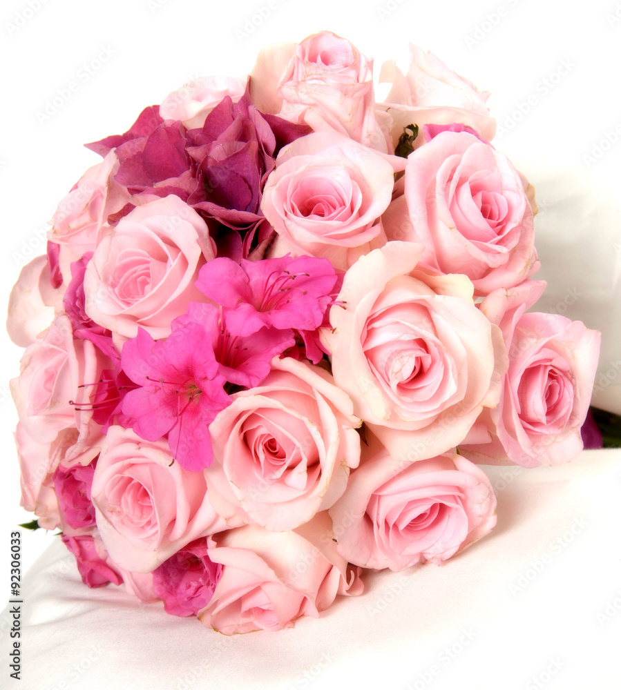 Pretty bouquet of fresh pink spring flowers Pretty bouquet of fresh pink spring flowers
