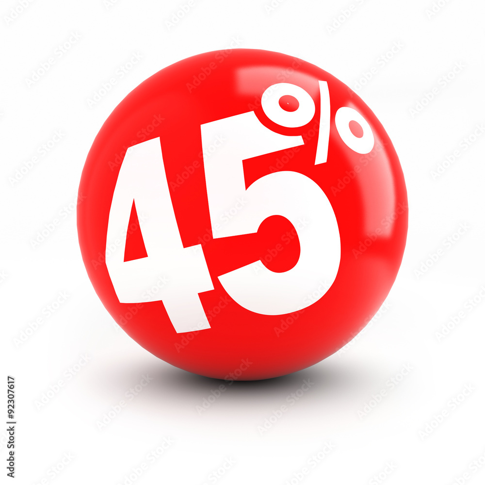 45% discount red ball 45% discount red ball