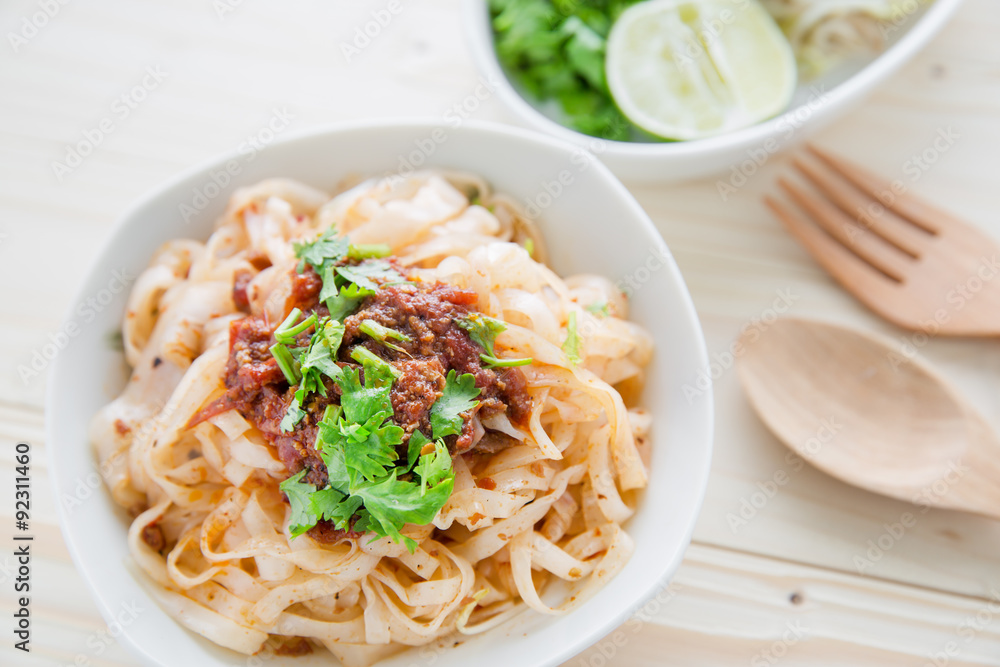 thai northern spicy noodle