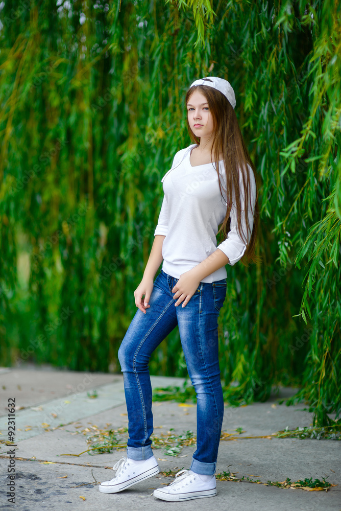 Beautiful teen girl enjoying in nature Beautiful teen girl enjoying in nature