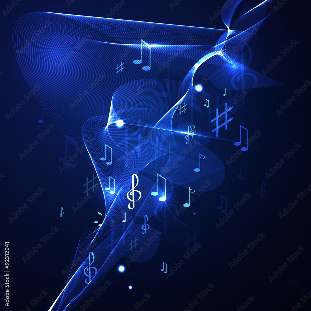 Fototapeta premium abstract music background