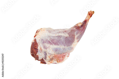 Raw goat ham