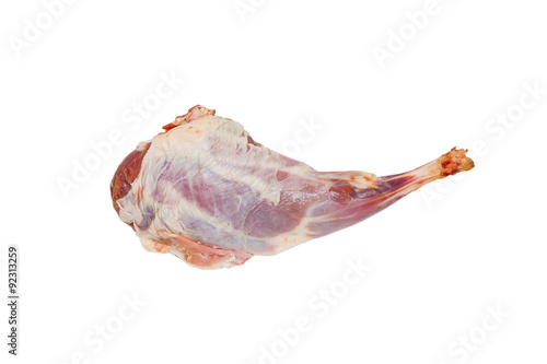 Raw goat ham