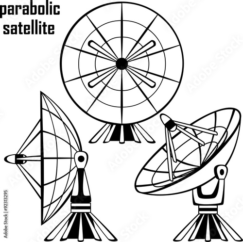 Принти на полотні parabolic sattelit
