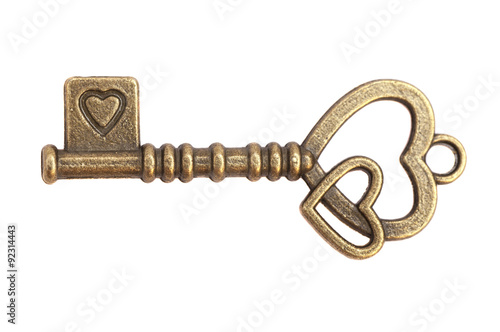 Key with heart shape