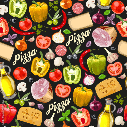 Seamless pizza ingredients