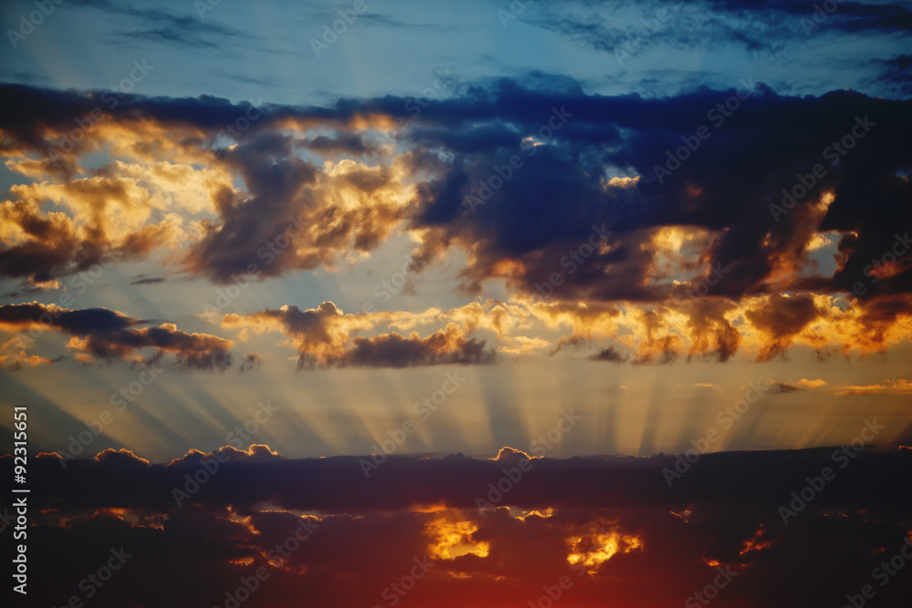 sunset clouds panorama sunset clouds panorama