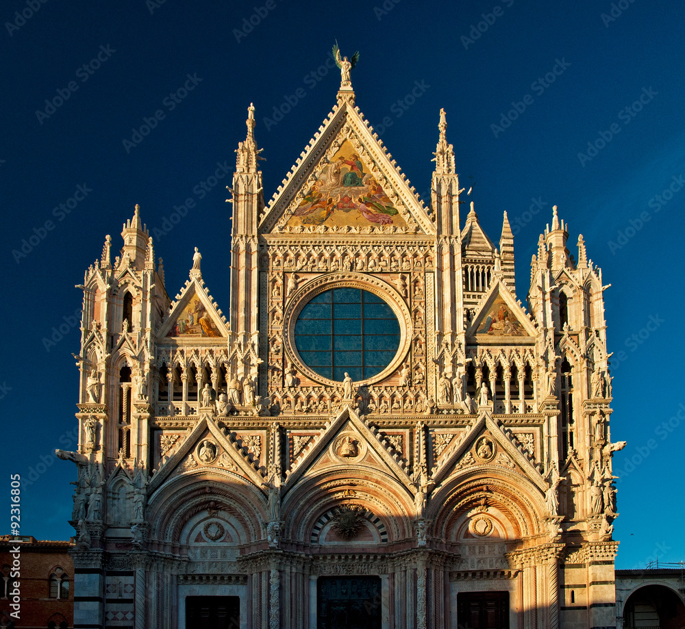 Siena Cathedral, dedicated to the Assumption of the Blessed Virgin Mary. Siena. Italy