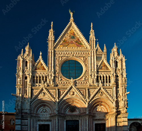 Siena Cathedral, dedicated to the Assumption of the Blessed Virgin Mary. Siena. Italy