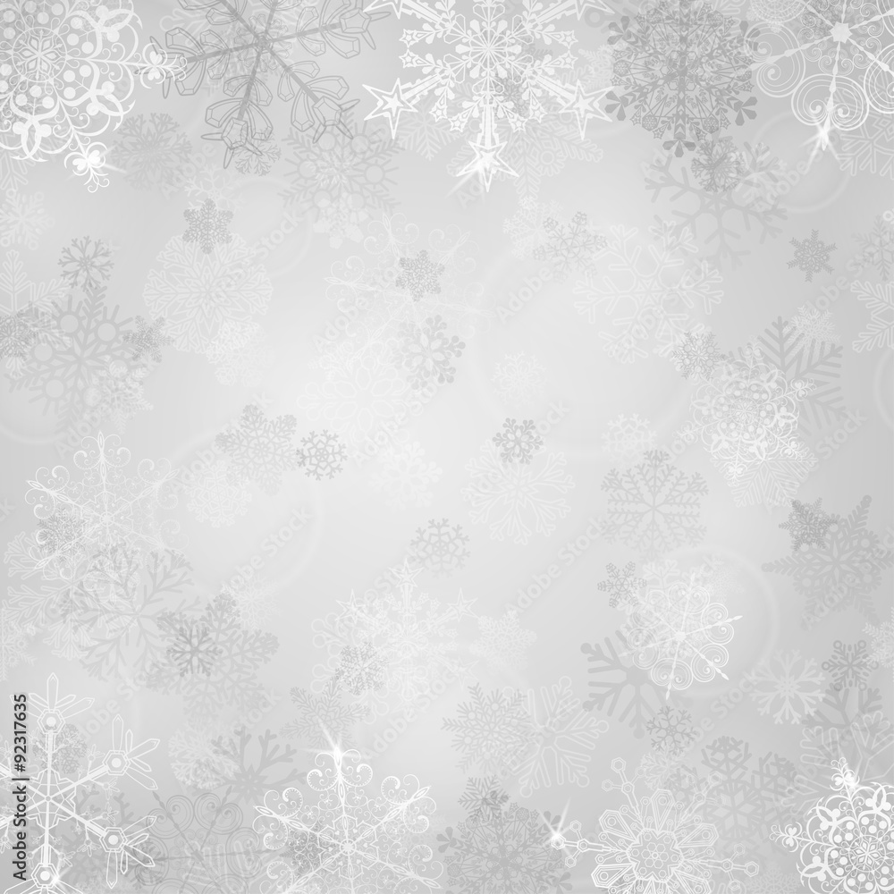 Christmas background with snowflakes Christmas background with snowflakes
