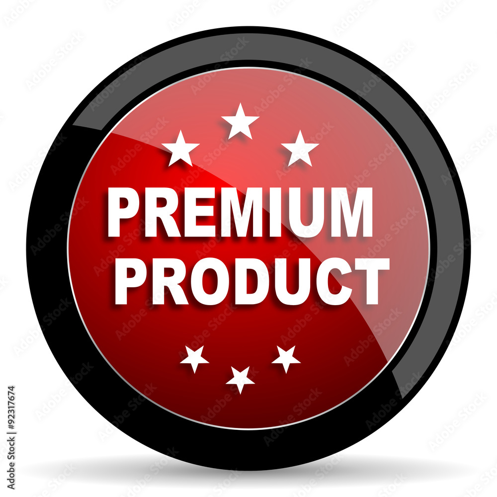 premium product red circle glossy web icon on white background - set440 premium product red circle glossy web icon on white background - set440