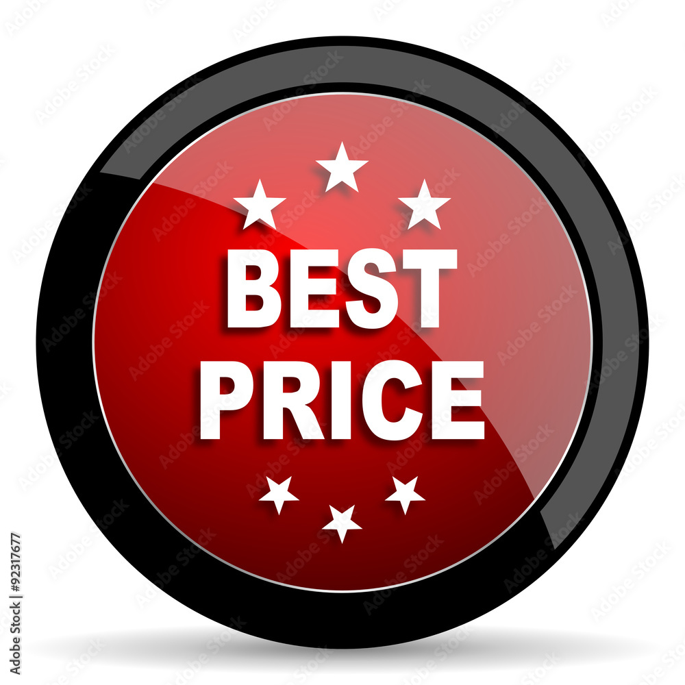 best price red circle glossy web icon on white background - set440 best price red circle glossy web icon on white background - set440