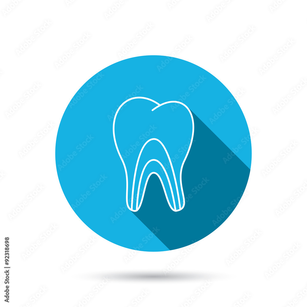 Dentinal tubules icon. Tooth medicine sign. Dentinal tubules icon. Tooth medicine sign.