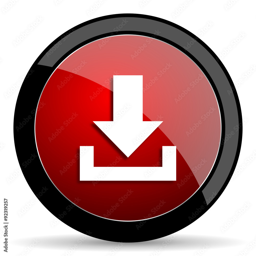 download red circle glossy web icon on white background - set440 download red circle glossy web icon on white background - set440