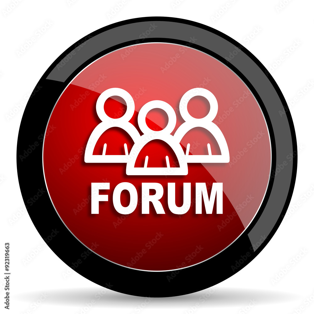 forum red circle glossy web icon on white background - set440 forum red circle glossy web icon on white background - set440