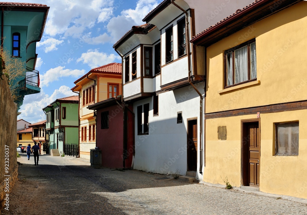 Ottoman Houses in Eskisehir , Odun Pazari Turkey