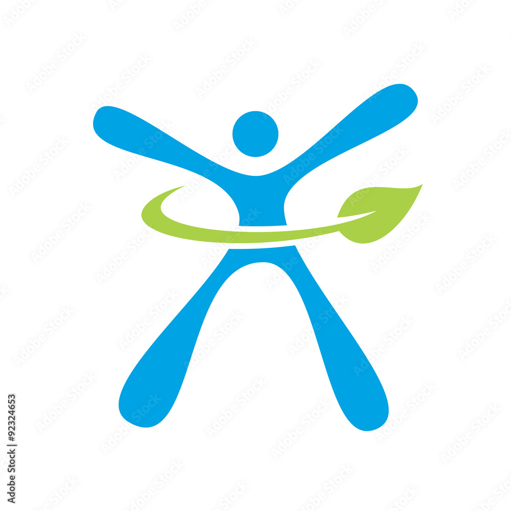 wellness,logo, people, health, nature, education abstract life