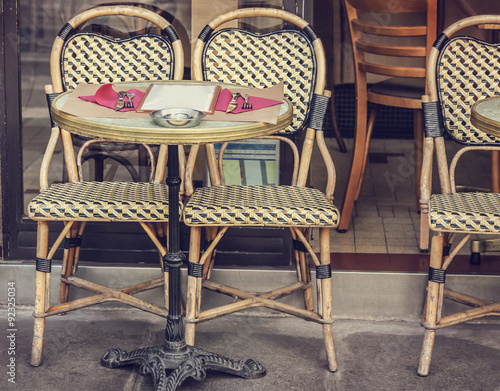 Canvas Print Street cafe