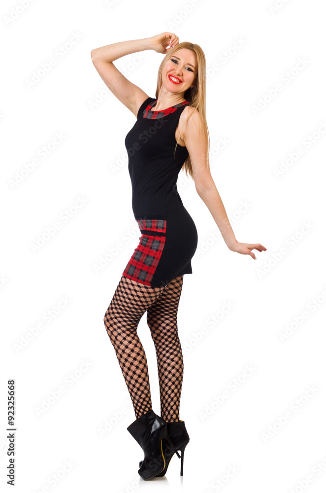 Pretty young woman isolated on white Pretty young woman isolated on white