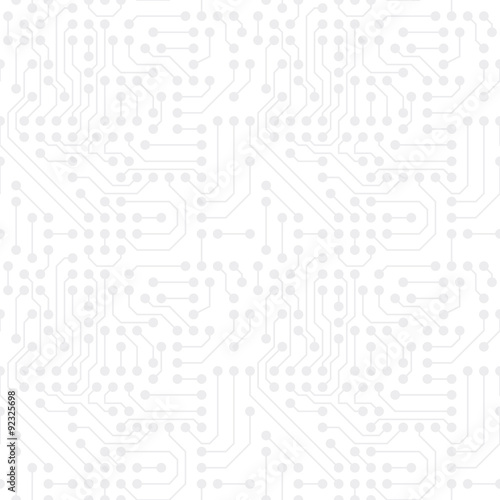 Seamless subtle gray microchip pattern vector