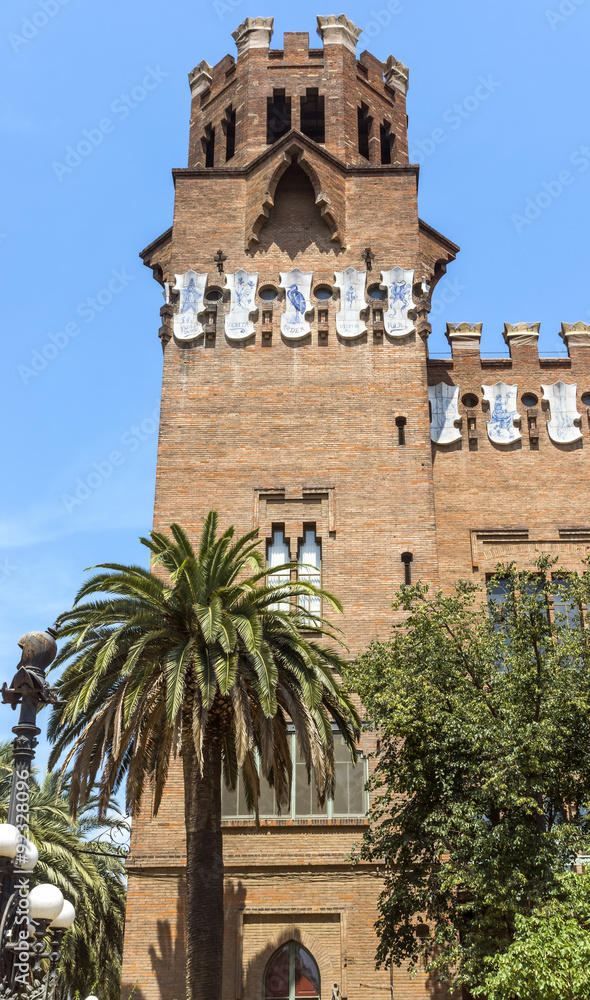  Castel dels Tres Dragons, built in 1887 in Parc de la Ciutadella. Barcelona, Catalonia, Spain.