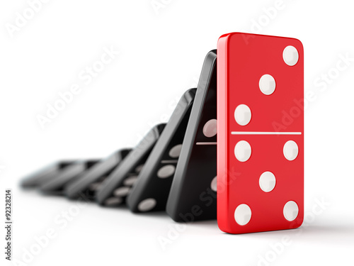 Quadro em tela Domino effect