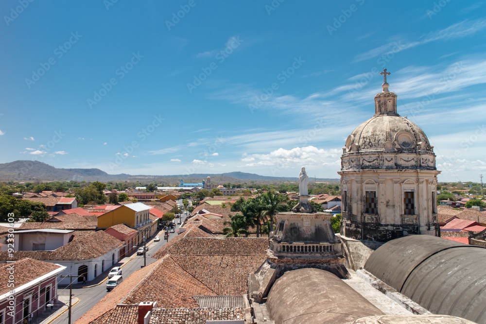 Granada, Nicaragua. View from La Merced Church