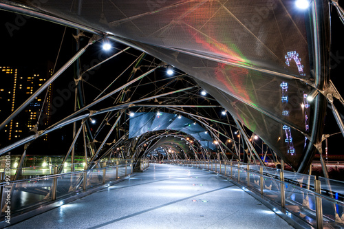 Helix Bridge singapore travel Landmarks © joesayhello