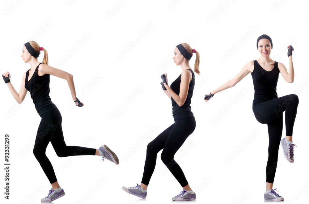 Concept of healthy lifestyle in set Concept of healthy lifestyle in set
