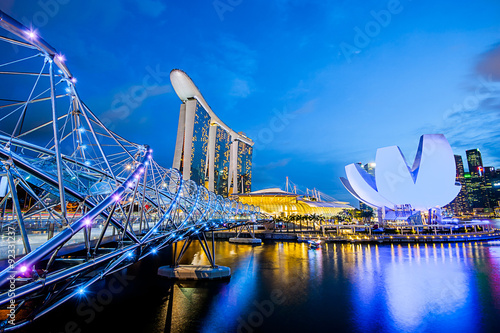 Helix Bridge singapore travel landmark photo