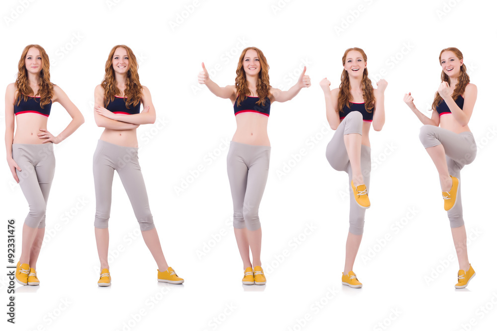 Obraz premium Concept of healthy lifestyle in set