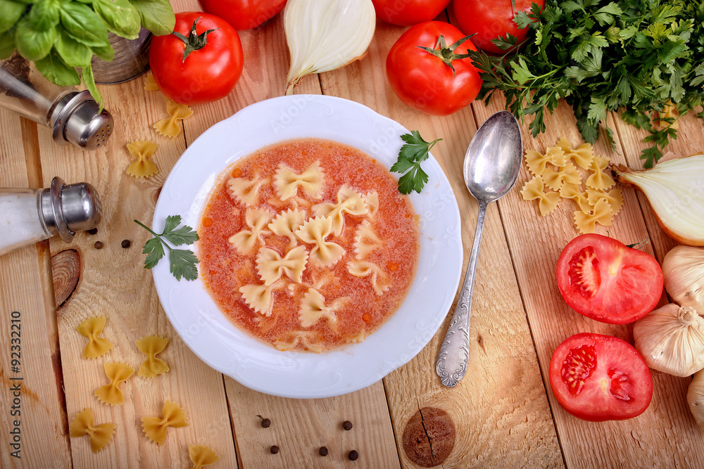 tomato soup as a hot meal, tomato soup as a hot meal,