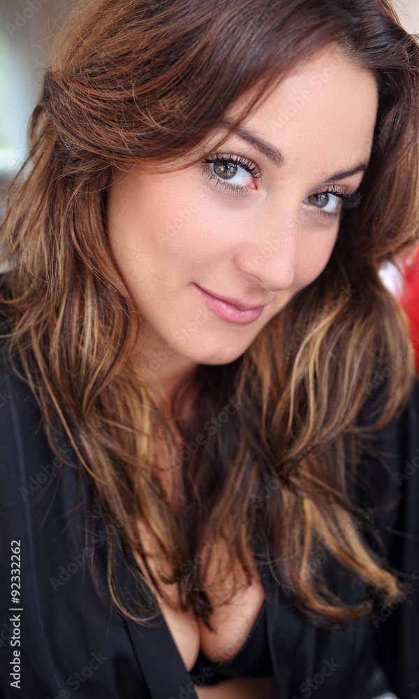 Portrait of sensual and cheerful girl Portrait of sensual and cheerful girl