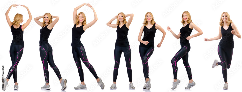 Obraz premium Concept of healthy lifestyle in set