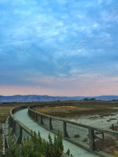 sunset sky during evening hike