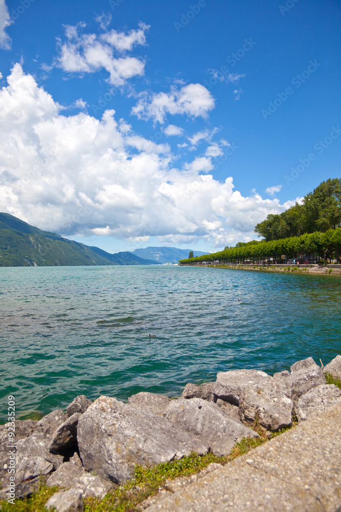 lake Aix-les-Bains  in France, region Savoie