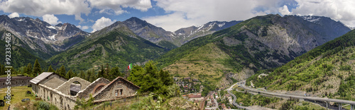 La conca di Bardonecchia dal Forte Bramafan