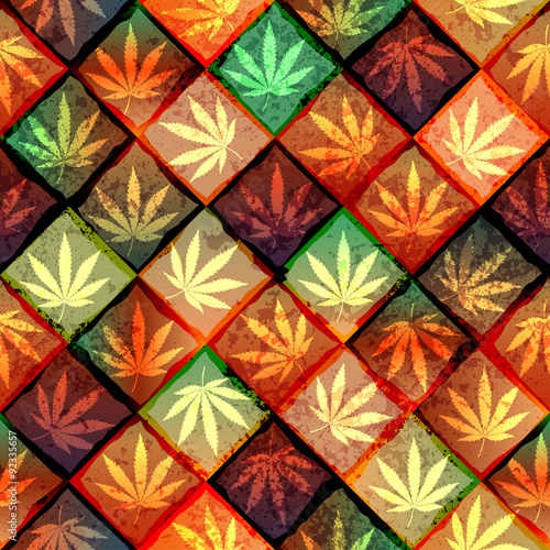 Hemp leaves