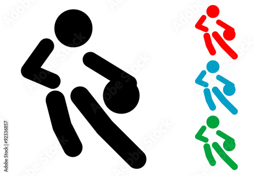 Pictograma baloncesto varios colores