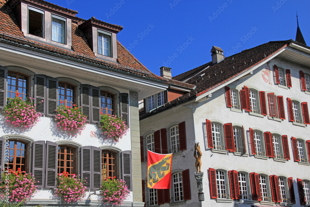 Obraz premium stadt thun schweiz 