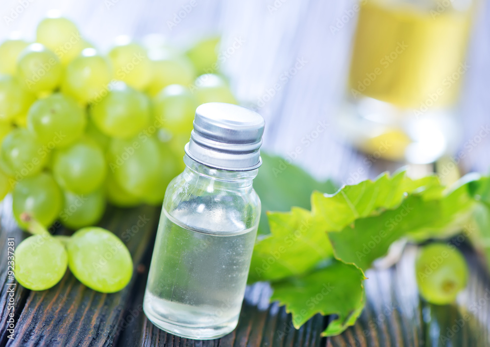 grape oil in bottle grape oil in bottle