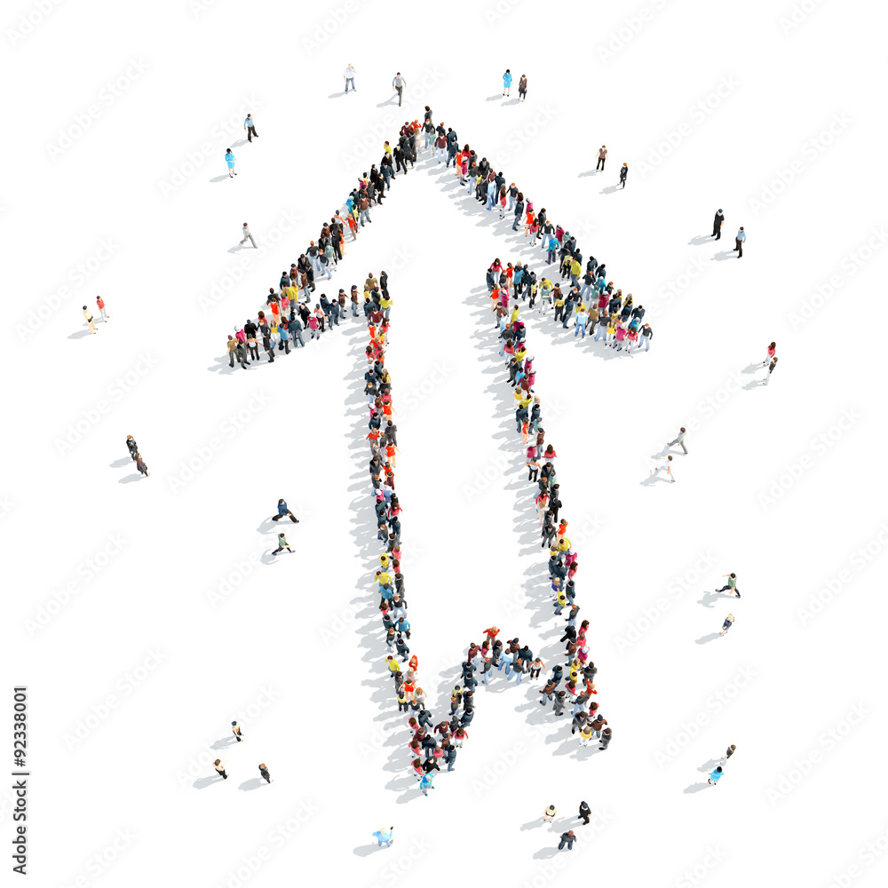 people shape arrow cartoon people shape arrow cartoon